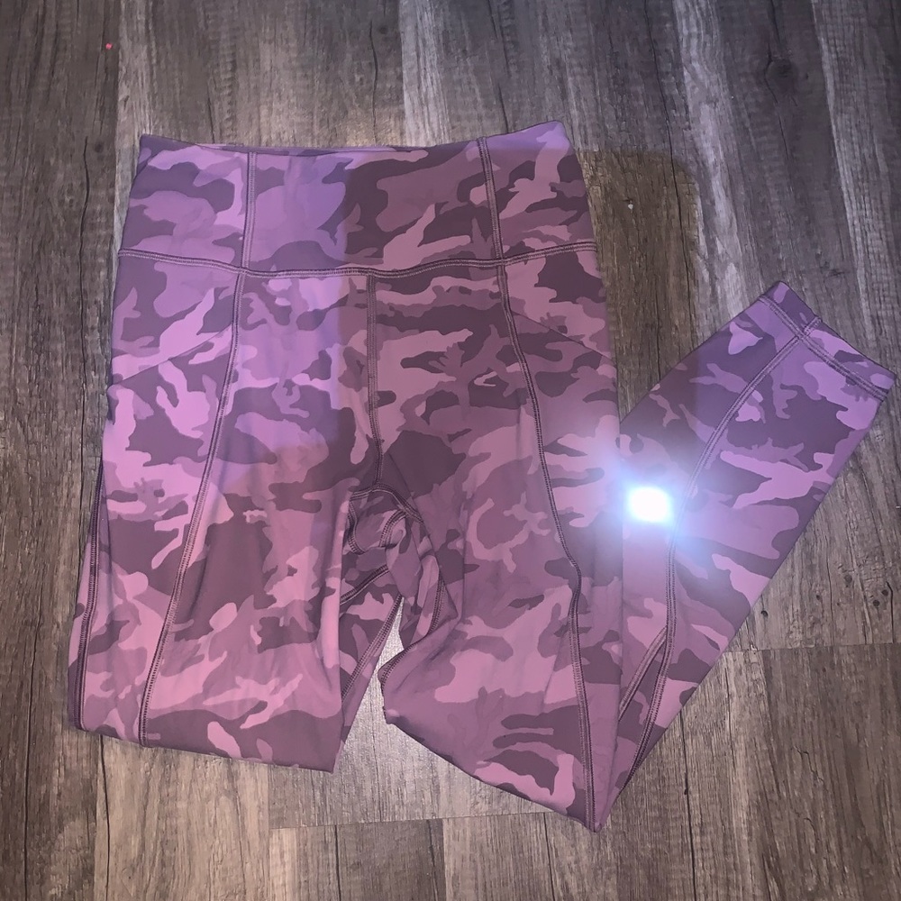 Lululemon pink camo Time to Sweat